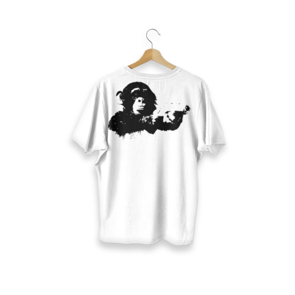 This is a long shot - White Hemp T-Shirt - Image 4