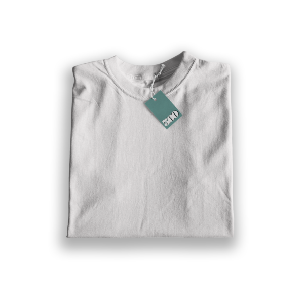 This is a long shot - White Hemp T-Shirt - Image 2